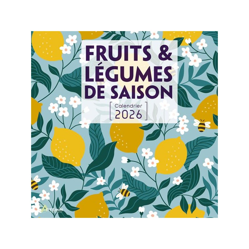 Calendrier 30x30 Fruits et légumes de saison 2026