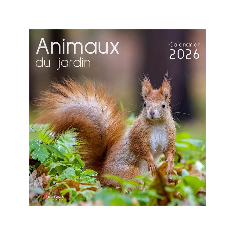 Calendrier 30x30 Animaux du jardin 2026