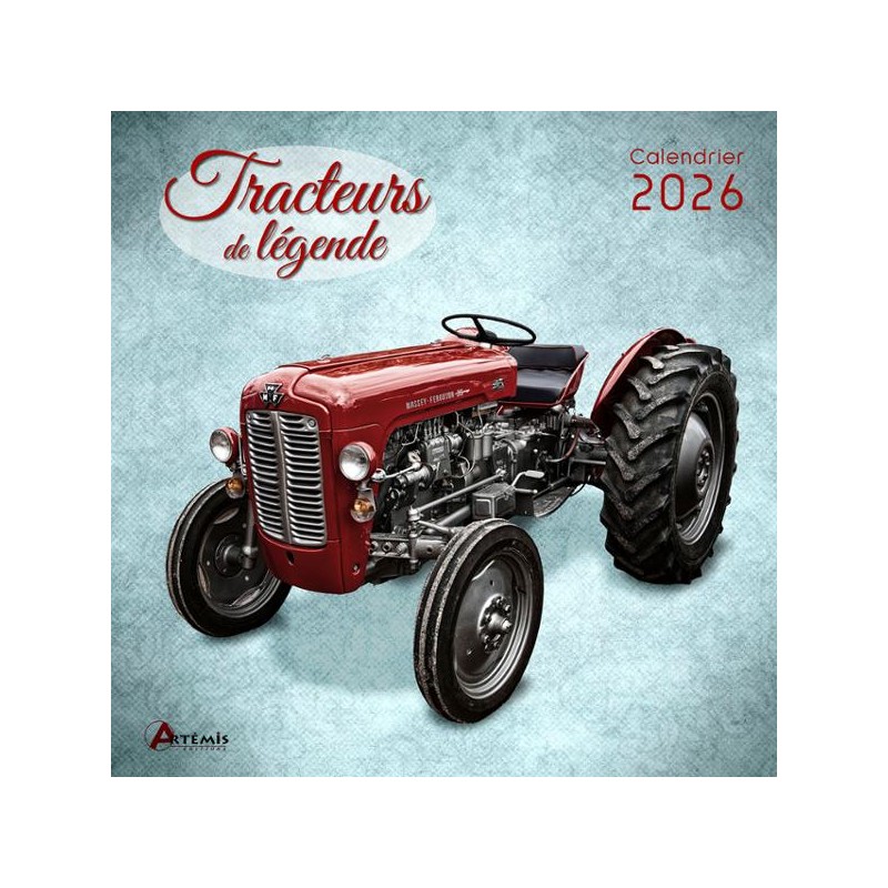 Calendrier 30x30 Tracteurs de légende 2026