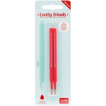 Recharge stylo gel Lovely Friends x2 rouge