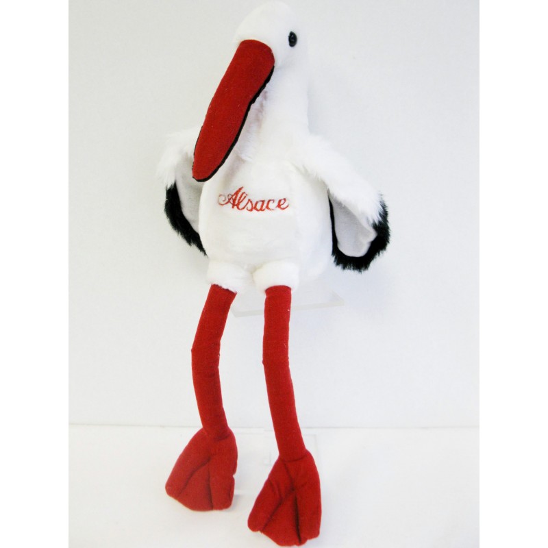 Peluche Cigogne Alsace Grande 45cm