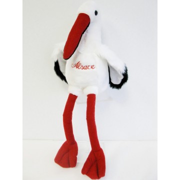 Peluche Cigogne Alsace Grande 45cm