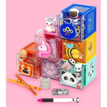 Organiseur modulable de bureau Cutie Cube - Licorne