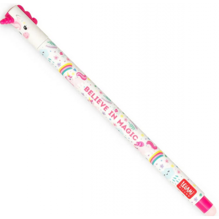 Stylo encre gel effaçable Licorne