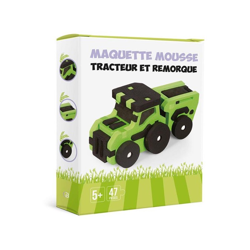 Maquette mousse - Tracteur et remorque