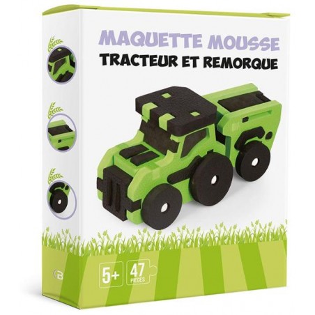 Maquette mousse - Tracteur et remorque
