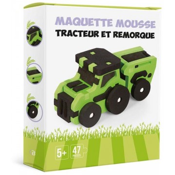 Maquette mousse - Tracteur et remorque