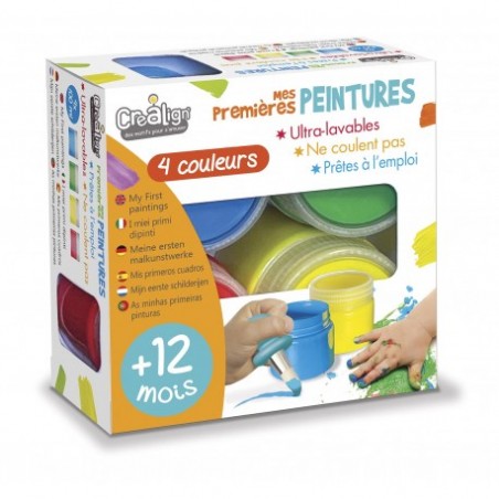 Mes premières peintures x4 couleurs