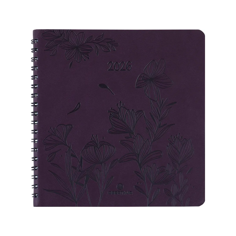 Agenda Sem 16x16 spirale Primrose 2026 violet