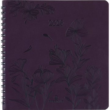 Agenda Sem 16x16 spirale Primrose 2026 violet