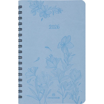 Agenda Sem 15 spirale Primrose 2026 bleu ciel