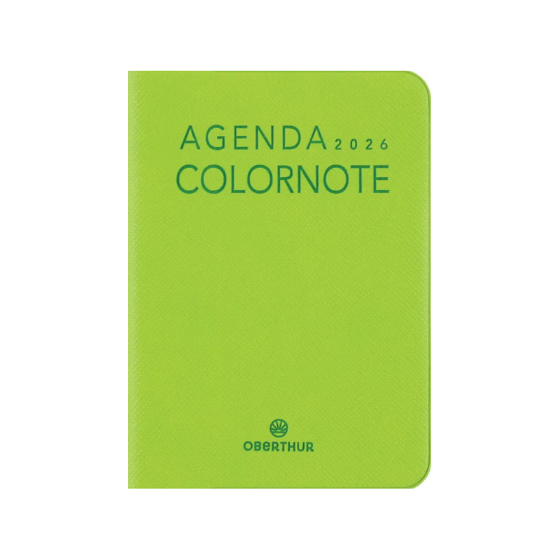 Agenda Sem 10 Colornote 2026 vert pomme