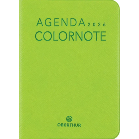 Agenda Sem 10 Colornote 2026 vert pomme