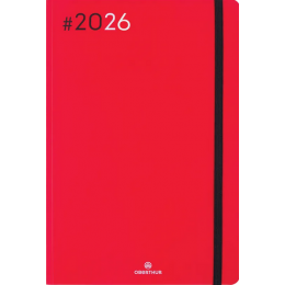 Agenda Sem 25 Flex 2026 rouge