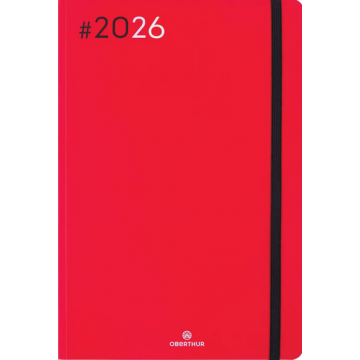 Agenda Sem 25 Flex 2026 rouge