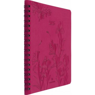Agenda Sem 16x16 spirale Primrose 2026 fuchsia