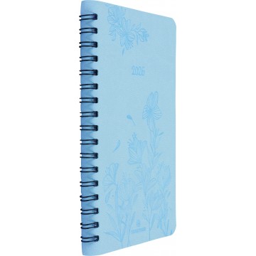 Agenda Sem 15 spirale Primrose 2026 bleu ciel