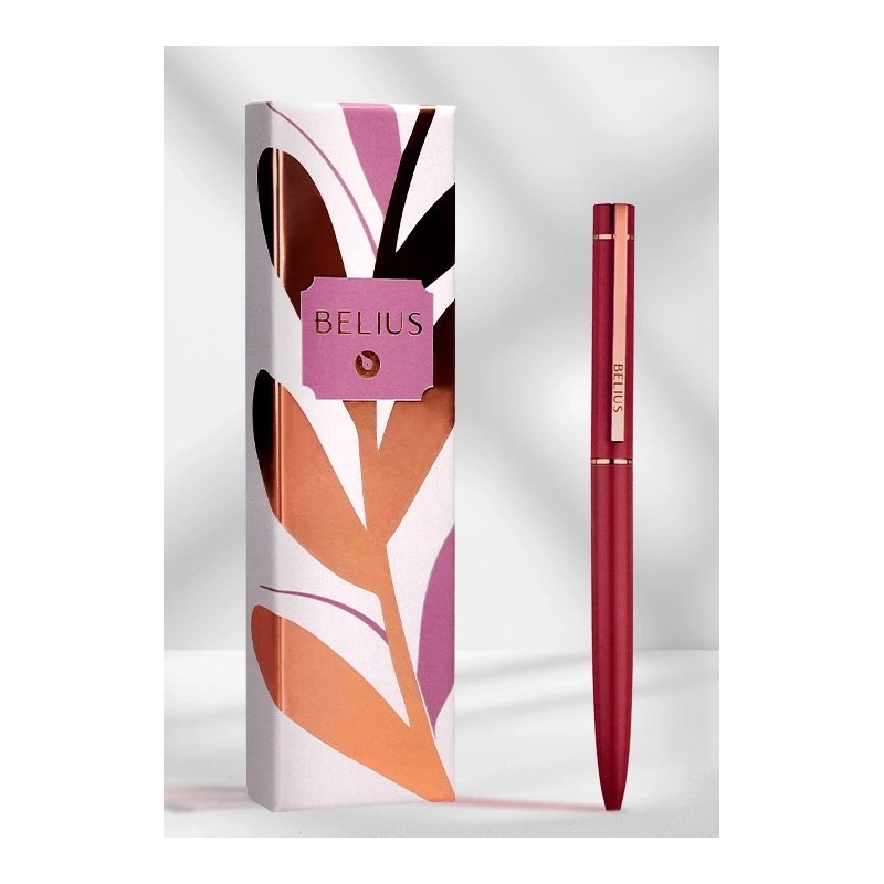 Stylo bille Rose bordeaux